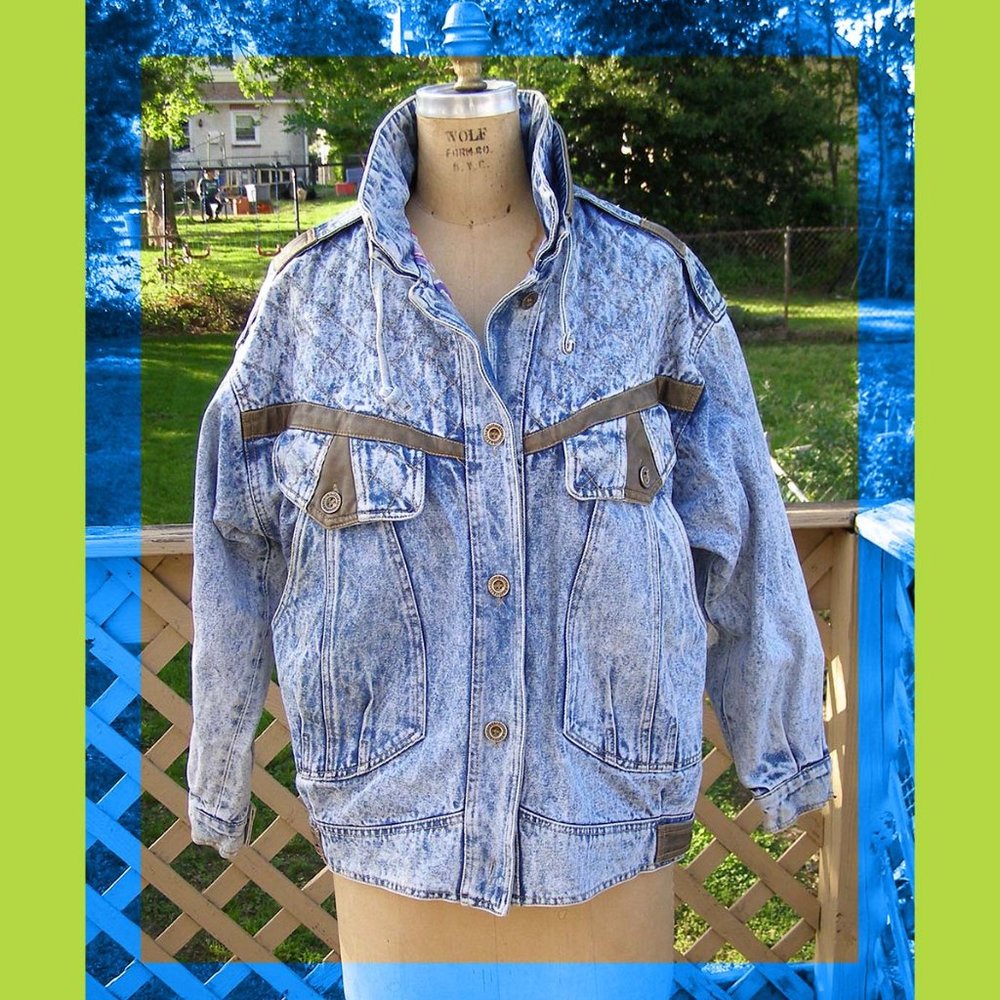 AWESOME Vintage Sergio Valente Denim jacket size M 8-10
